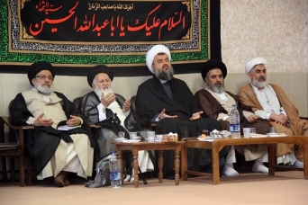 مراسم سوگواری شهادت امام محمد باقر علیه السلام در دفتر آیت الله هادوی تهرانی