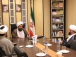 دیدار و گفتگوی رئیس کنگره مسلمانان در آمریکا با حضرت آیت الله هادوی تهرانی